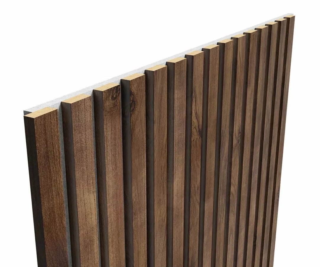 МДФ стеновая панель акустическая Cosca Decor Сканди Дуб Старинный Натуральный серый войлок 2750×600×19